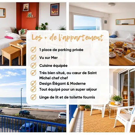 Vue Océan - Balcon - Parking - Le Coup De Cœur
